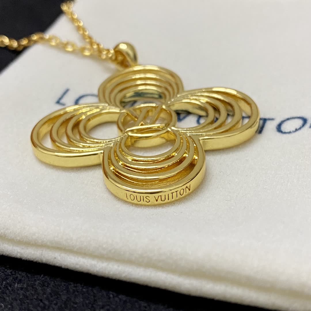 Louis Vuitton Gold Flower Necklace